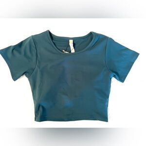 P'tula Teal Crop Top